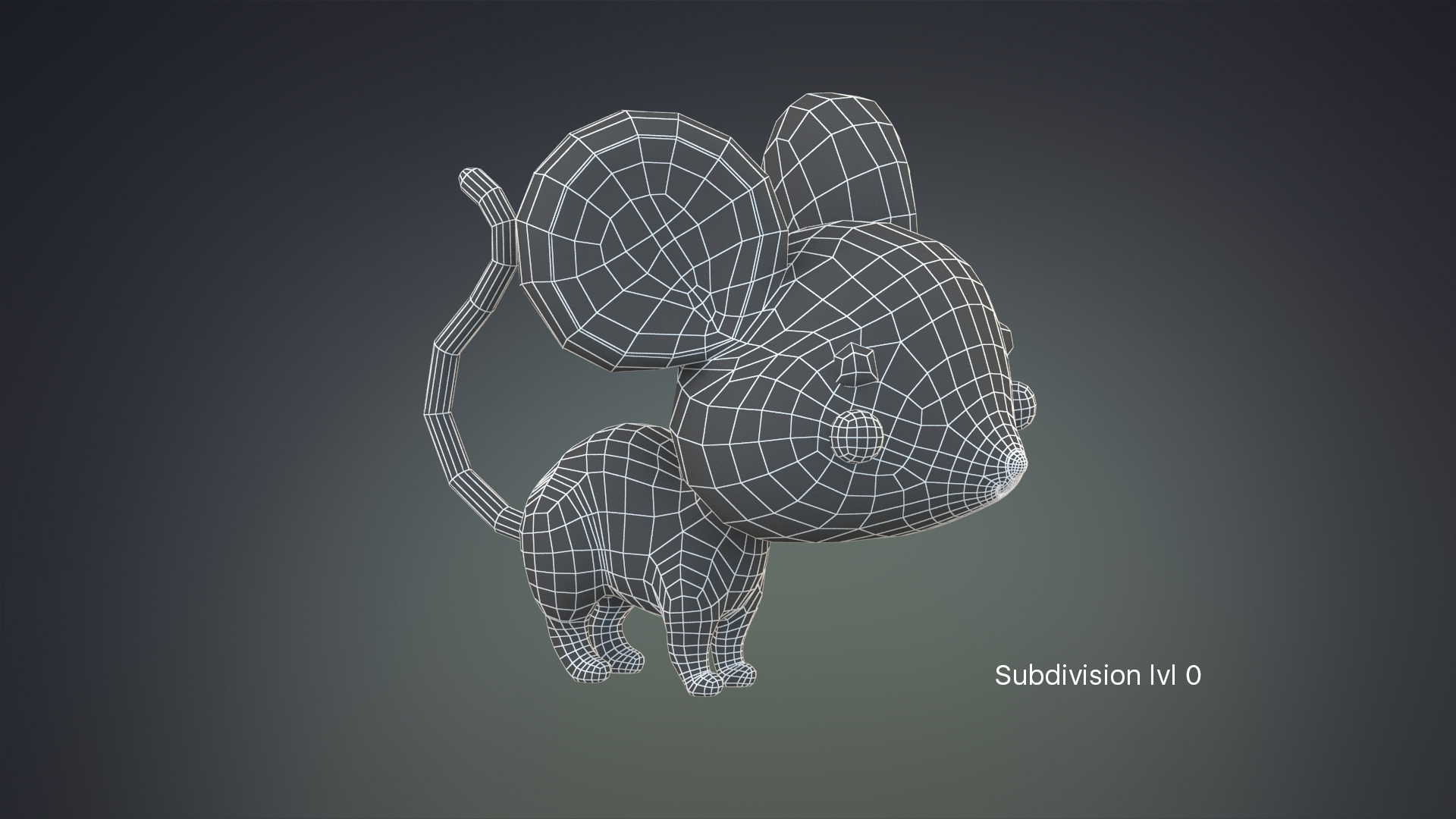 Cute cartoon mouse rat 3D - TurboSquid 1449474