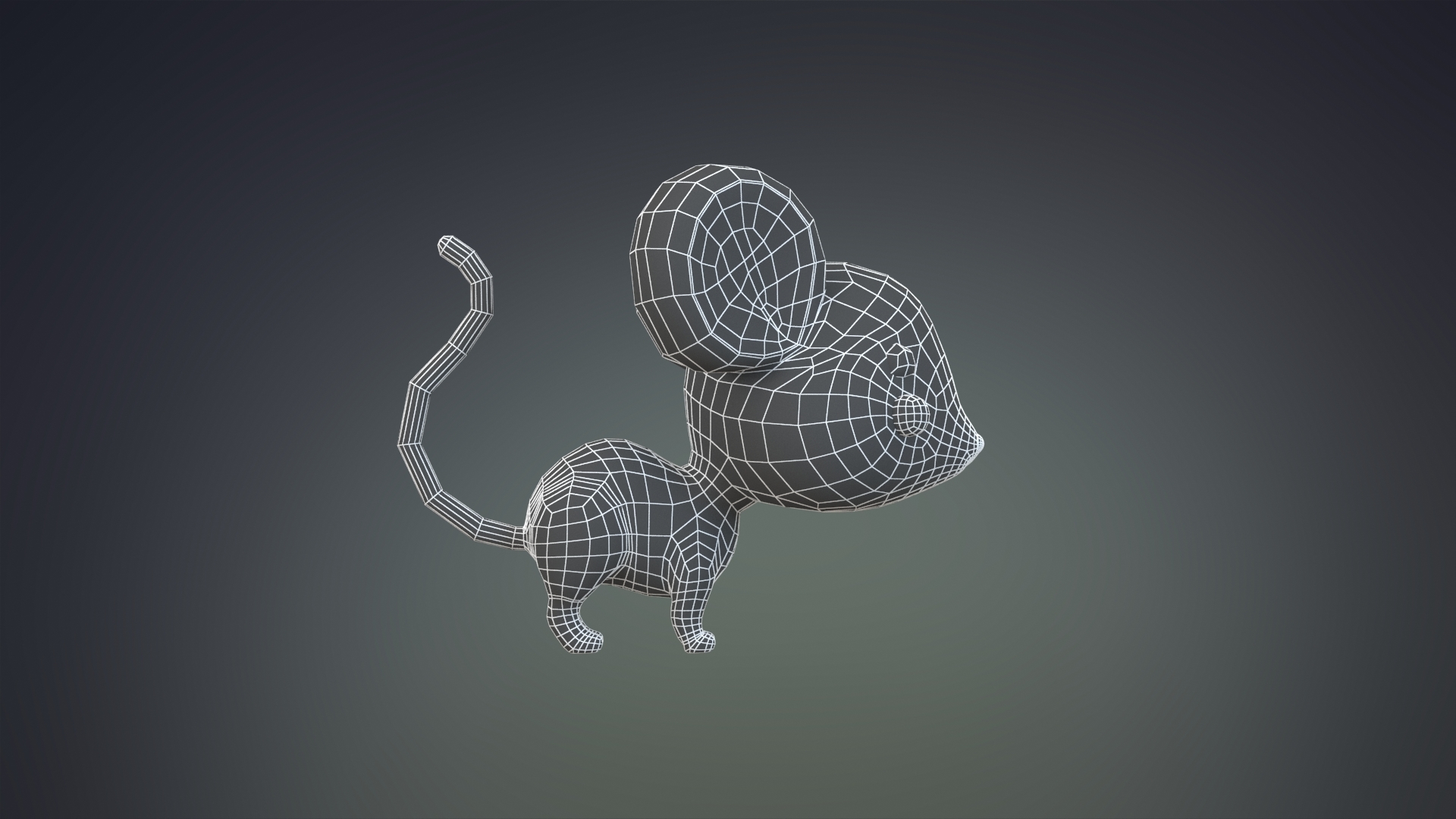 Cute cartoon mouse rat 3D - TurboSquid 1449474