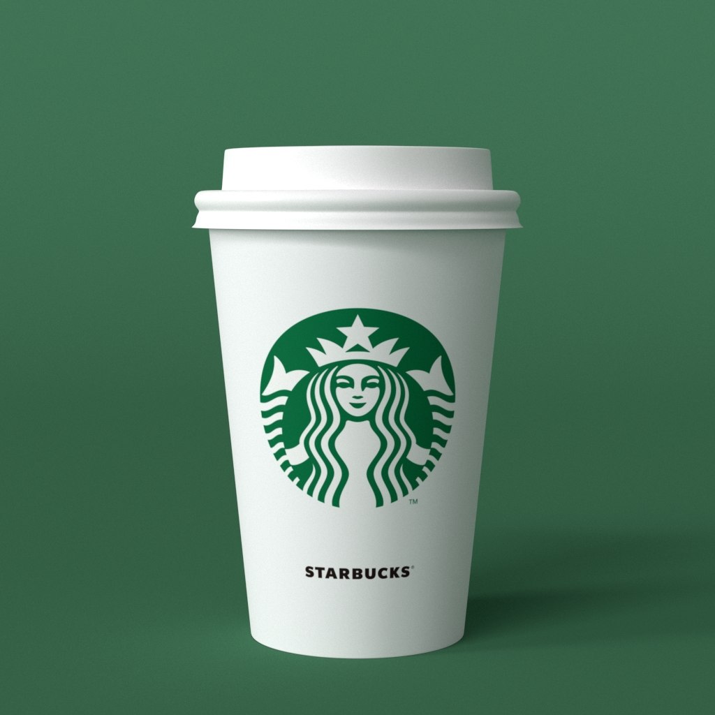 Starbucks takeaway cup 3D model - TurboSquid 1449545