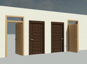 revit doors 3D model