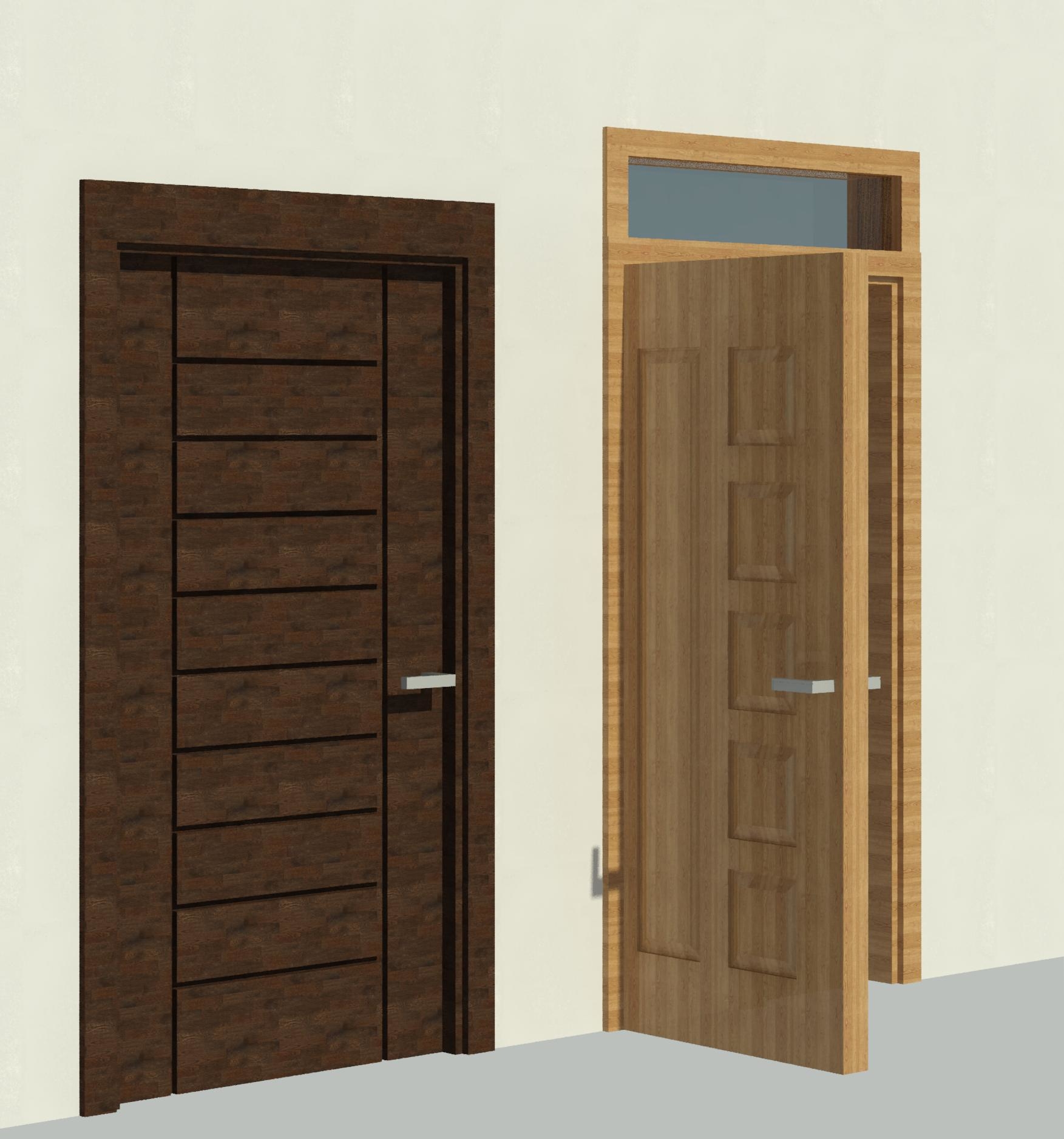 Revit doors 3D model TurboSquid 1449579