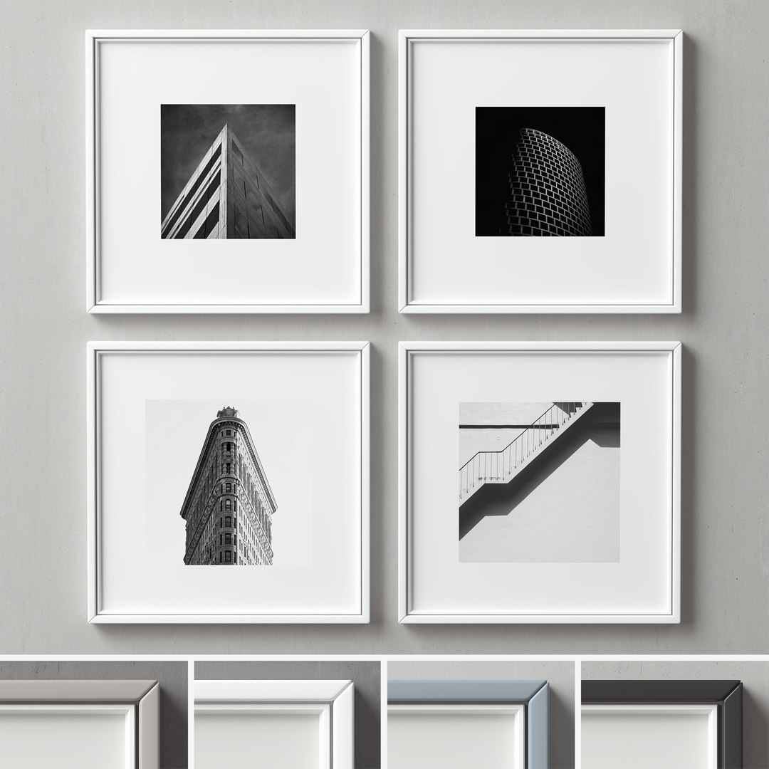 3D picture frames set TurboSquid 1449615