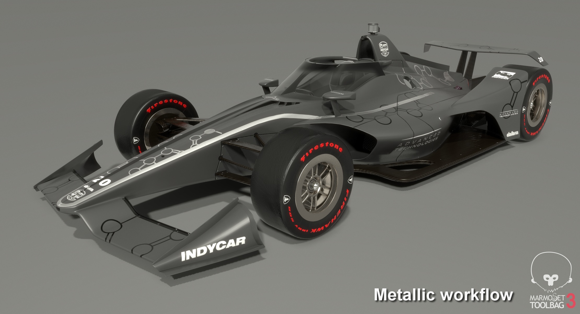 indycar season 2020 aeroscreen speedway赛车3d模型