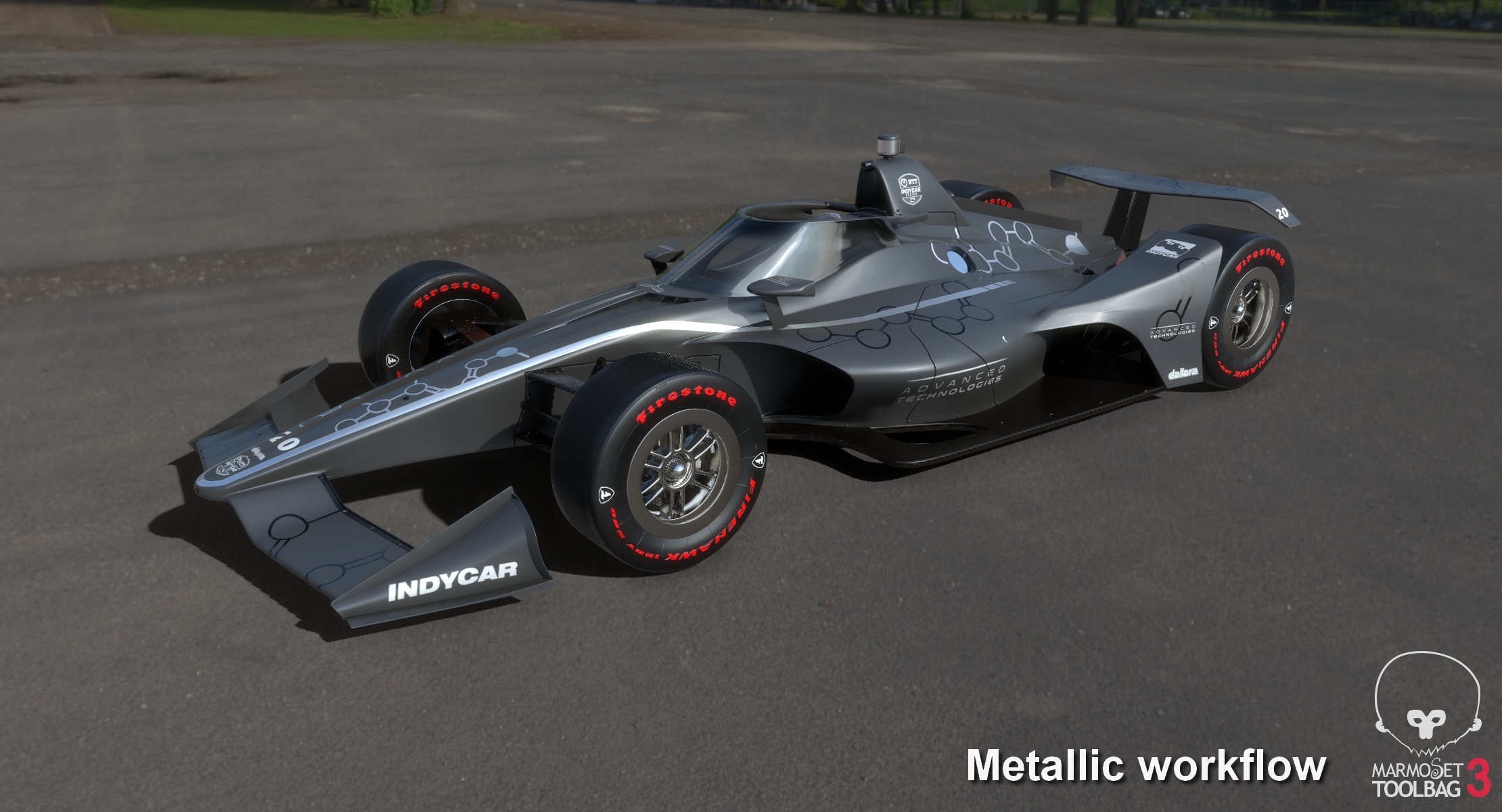 indycar season 2020 aeroscreen speedway赛车3d模型