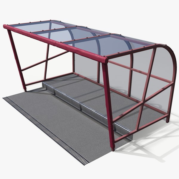 stadium reserve shelter 3D model