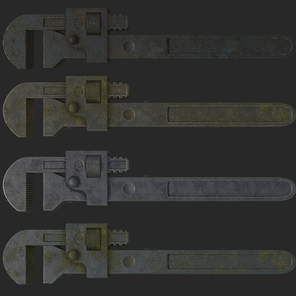 wrench 7 different 3D model