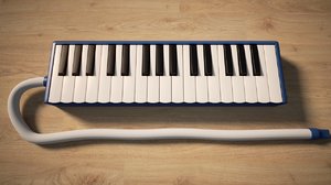3D melodica keyboard model
