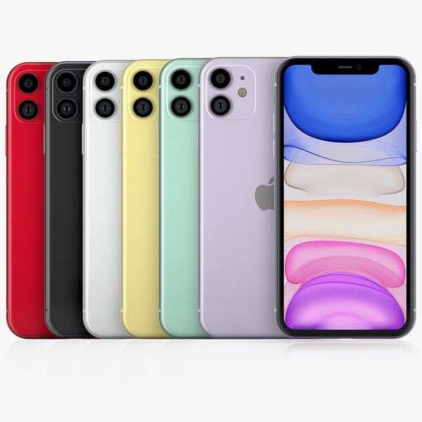 iPhone 11 Alle Farben 3D-Modell - TurboSquid 1450083