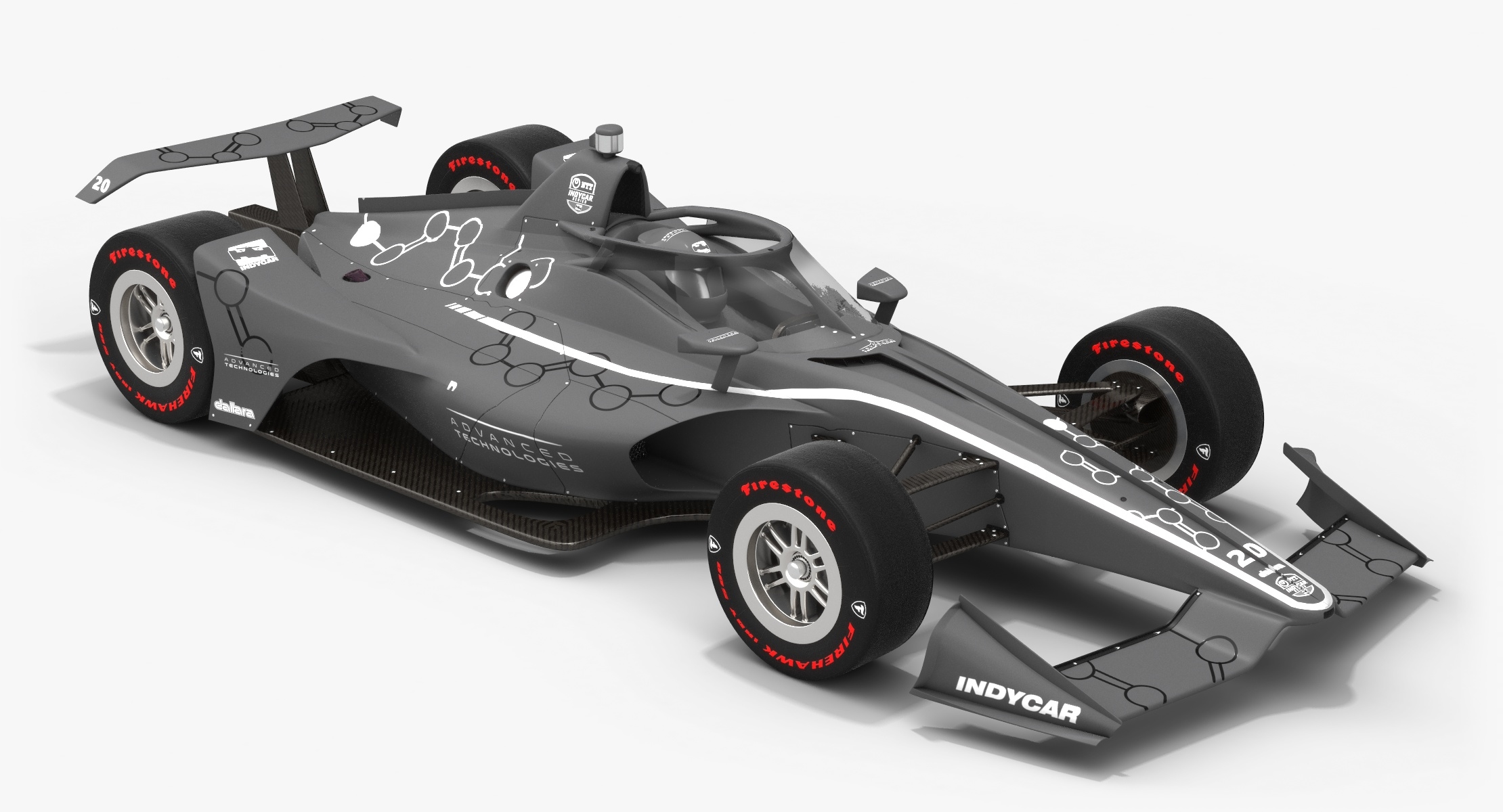 indycar season 2020 aeroscreen speedway赛车3d模型