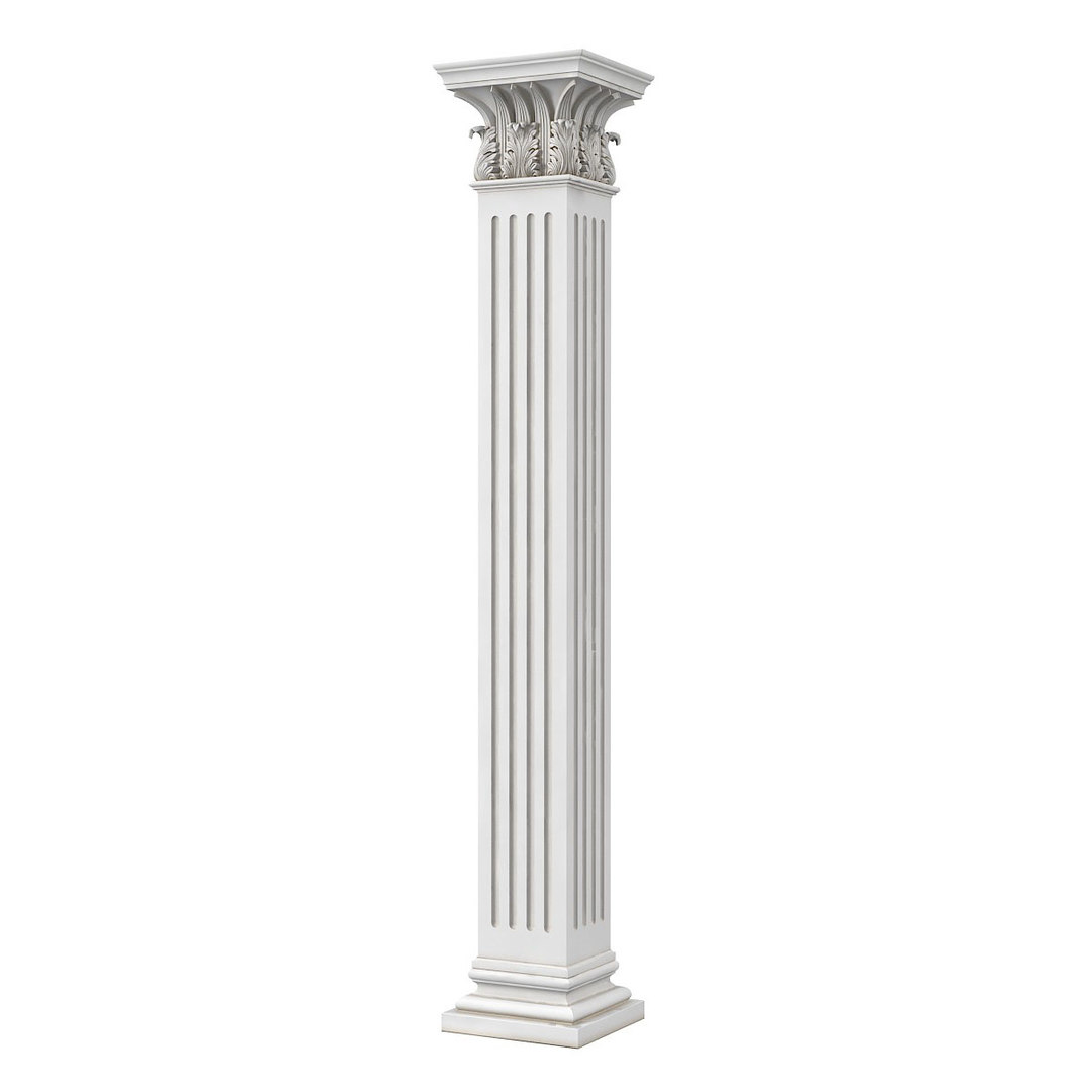 Temple winds square column 3D model - TurboSquid 1450155