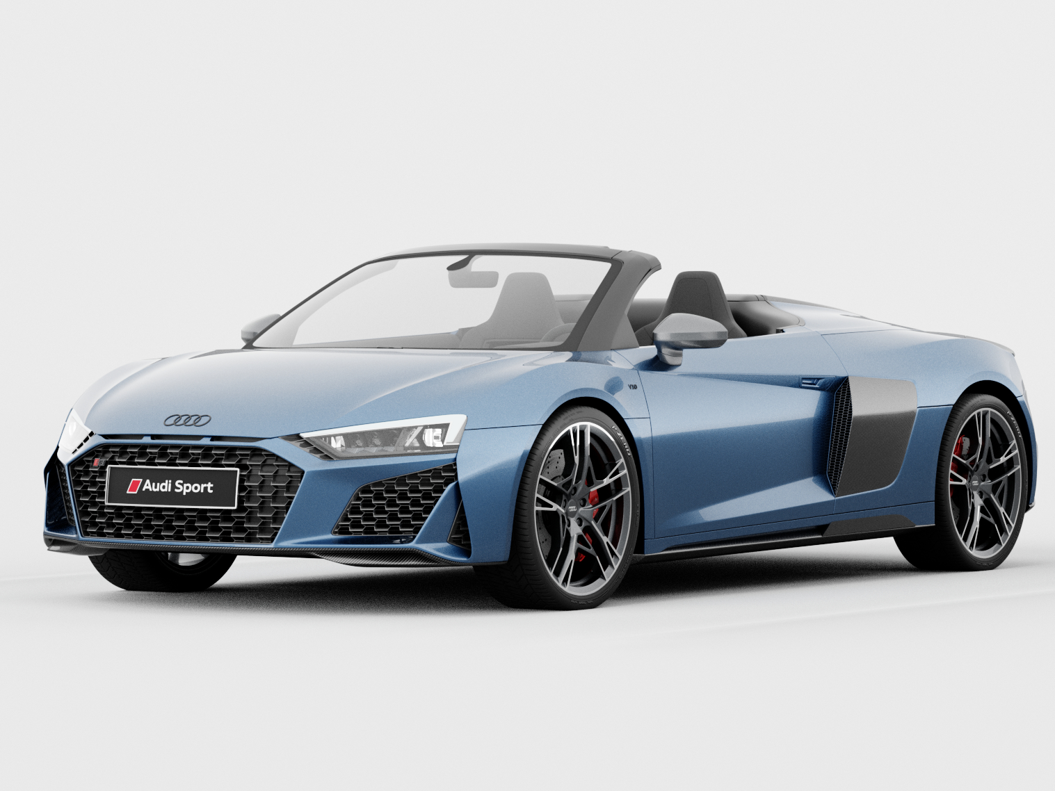 Audi R8 Spyder 2020 Detaillierte Innenausstattung