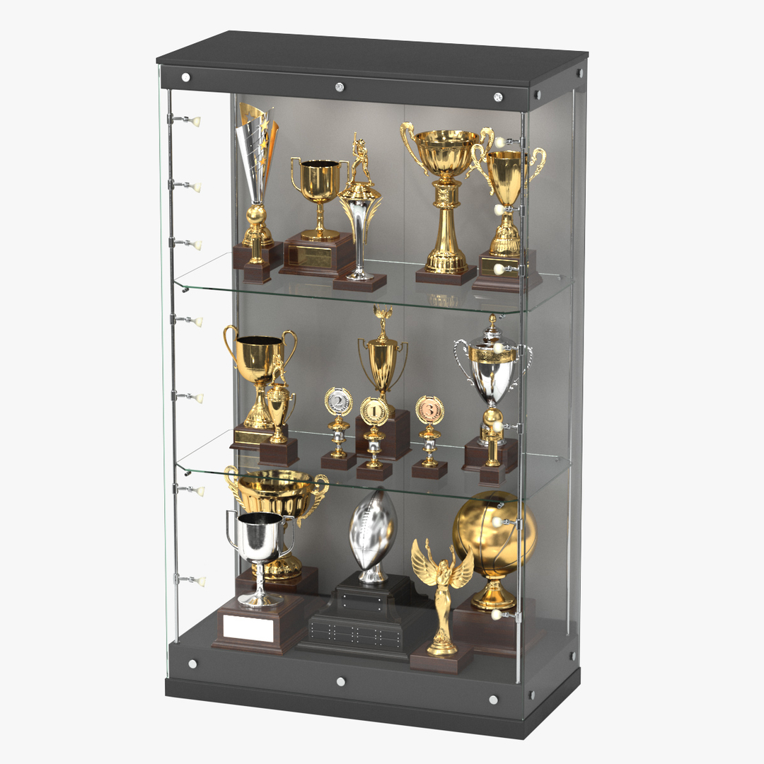 3D realistic trophy case - TurboSquid 1450327