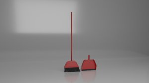 3D broom dust pan