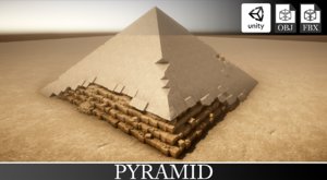 pyramid unity statue 3D model