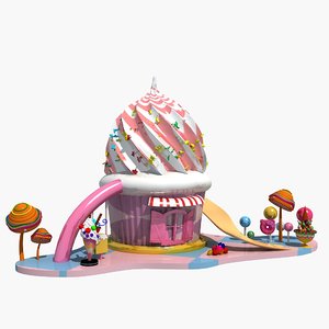3D candy house 2 model