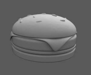3D small burger