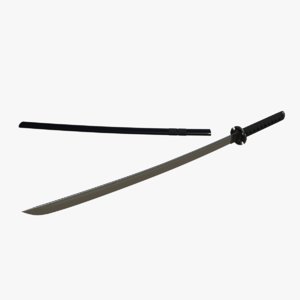 japanese katana sword model