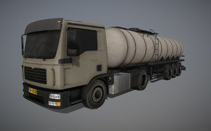 3D truck trailer model