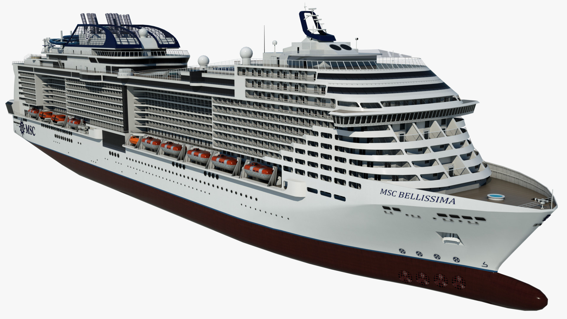Cruise Vessel Msc Bellissima 3d Model Turbosquid 1450620