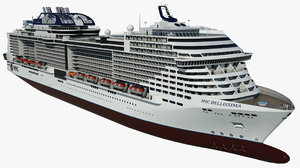 cruise vessel msc bellissima 3D model