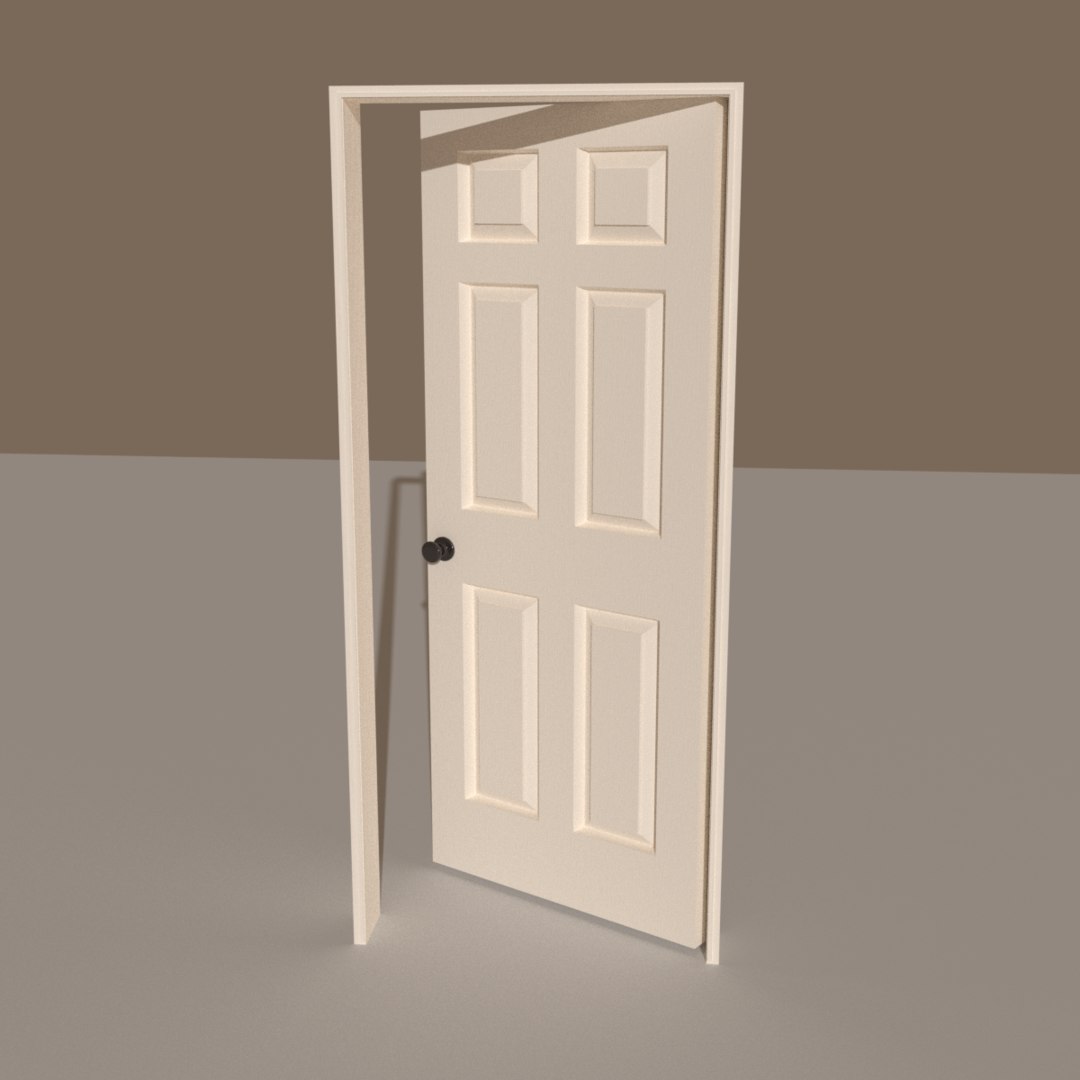 3D door blender eevee TurboSquid 1450726