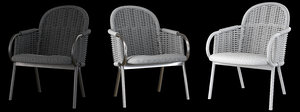 zantilam wicker armchairs 3D model