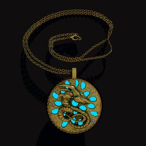 nidhogg necklace 3D