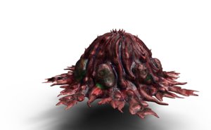 3D alien zombie egg