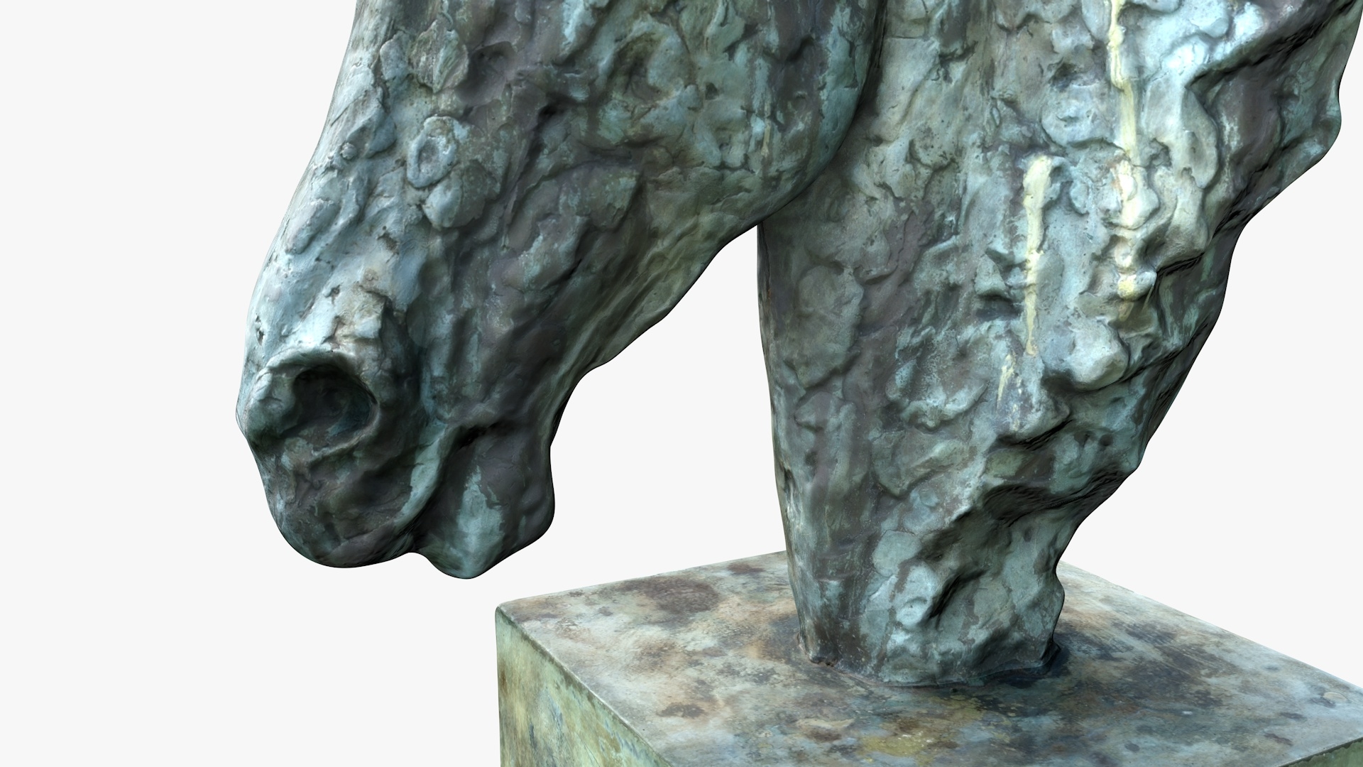 Bronze horse head 3D - TurboSquid 1421430