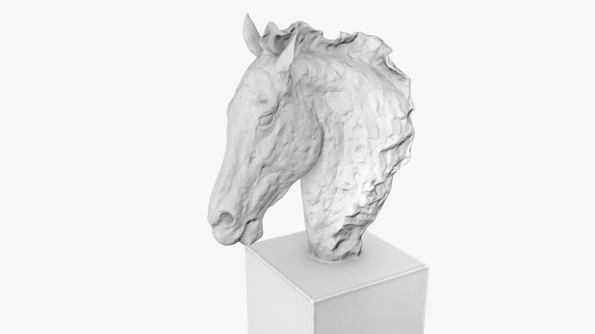 Bronze horse head 3D - TurboSquid 1421430