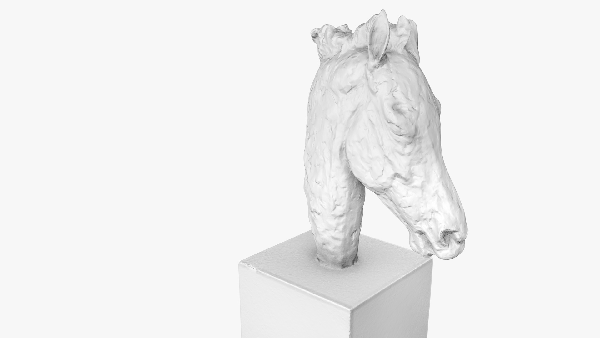 Bronze horse head 3D - TurboSquid 1421430