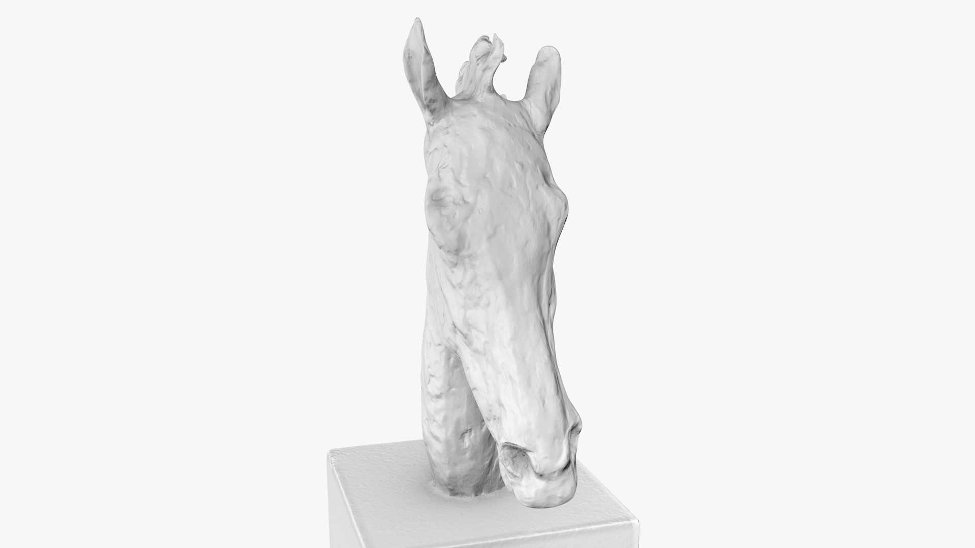 Bronze horse head 3D - TurboSquid 1421430