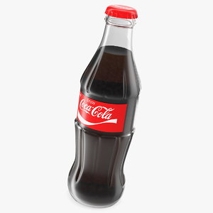 coca cola glass bottle 3D model
