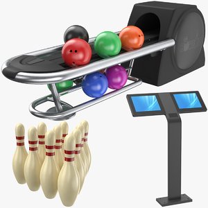 real bowling 3D model