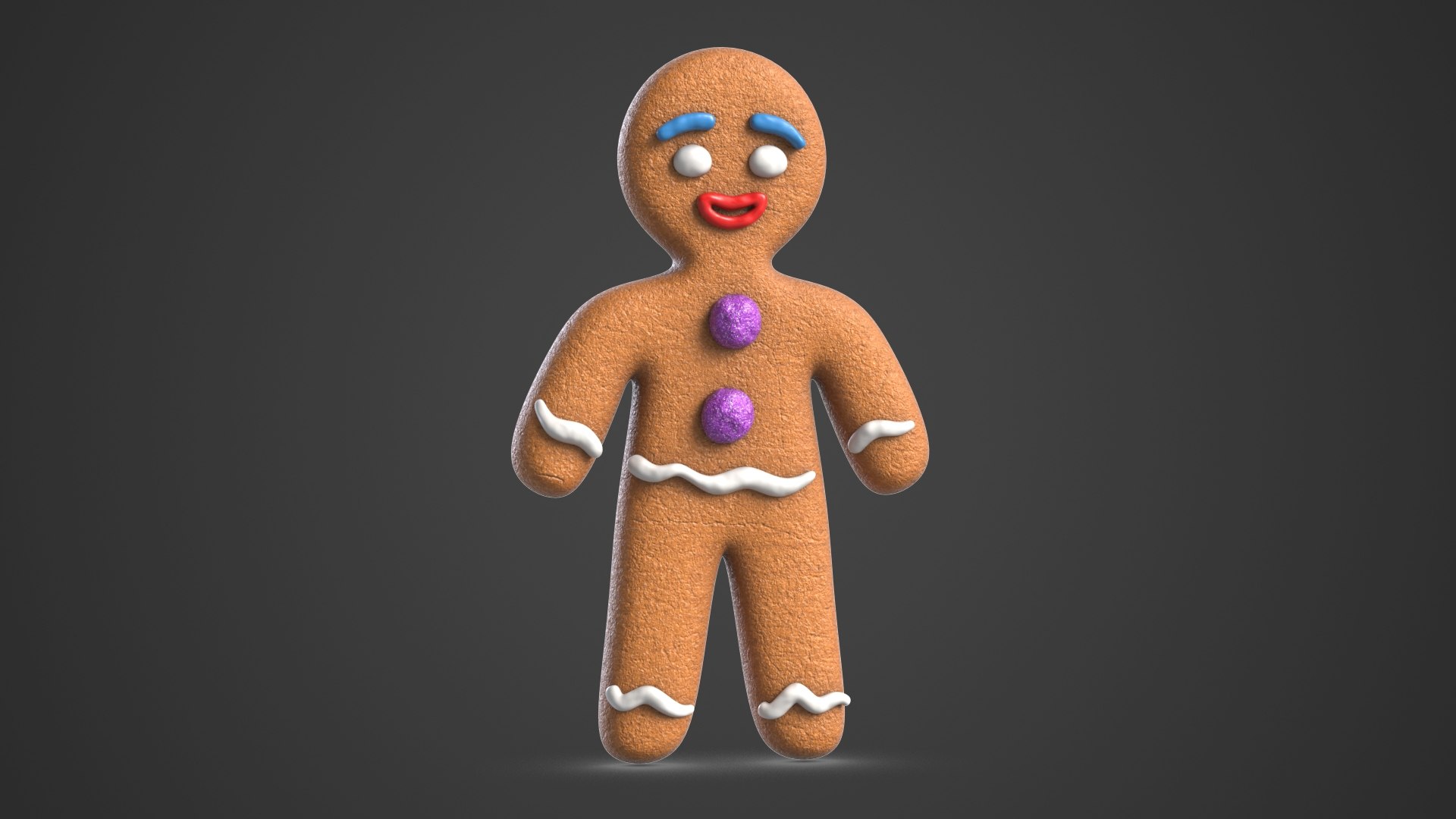 3D model gingerbread man 2 - TurboSquid 1450959