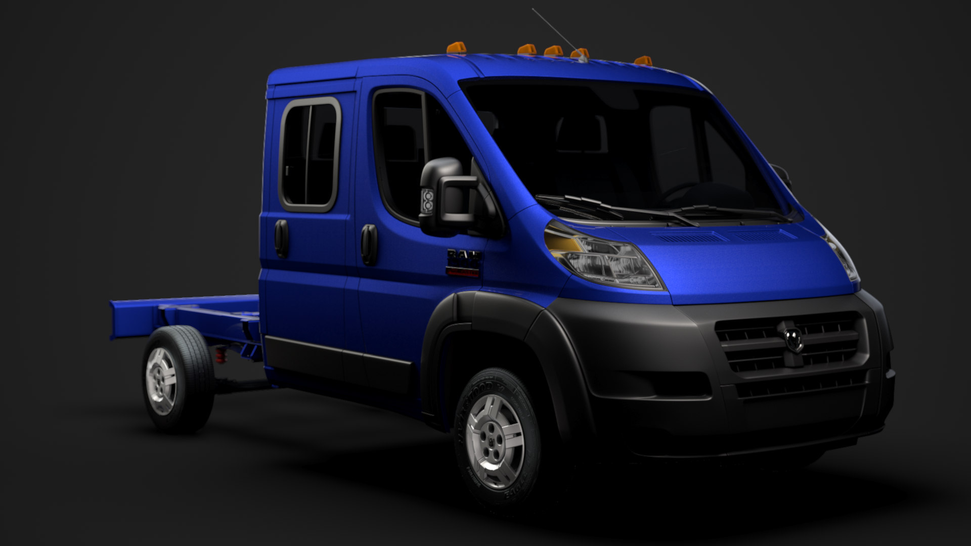 Ram promaster cargo chassis model TurboSquid 1451001