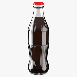 3D soda glass bottle model