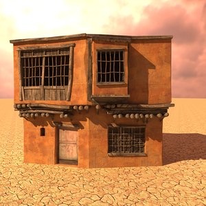 3D model desert house