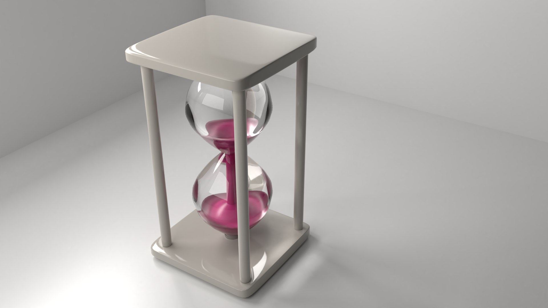 3d Model Plastic Hourglass 6 Turbosquid 1451079 