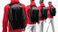 male sport suit backpack 3D