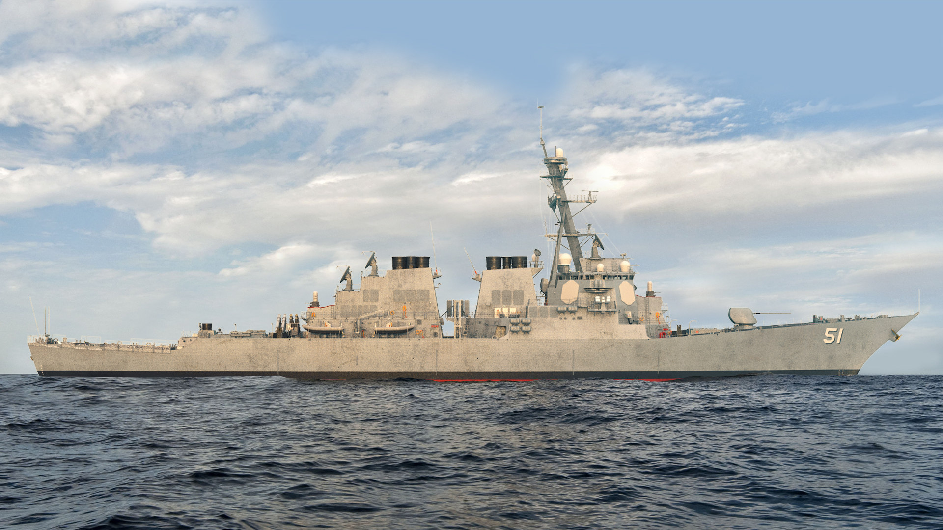 Uss arleigh burke ddg 51 3D model - TurboSquid 1451345