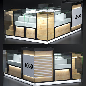 3d model booth stand