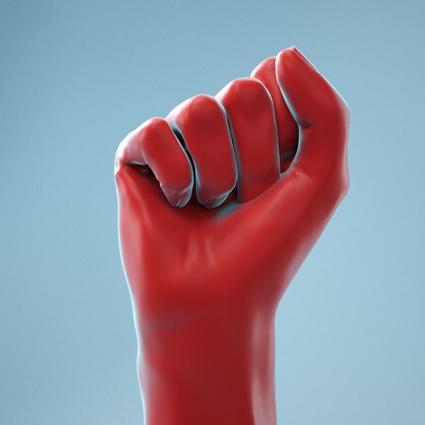 3D female hand