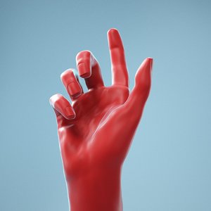 3D female hand