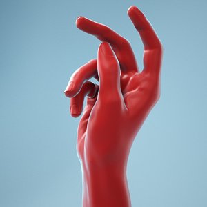 3D female hand model