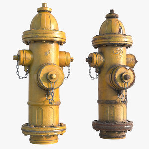 pbr scene hydrant model