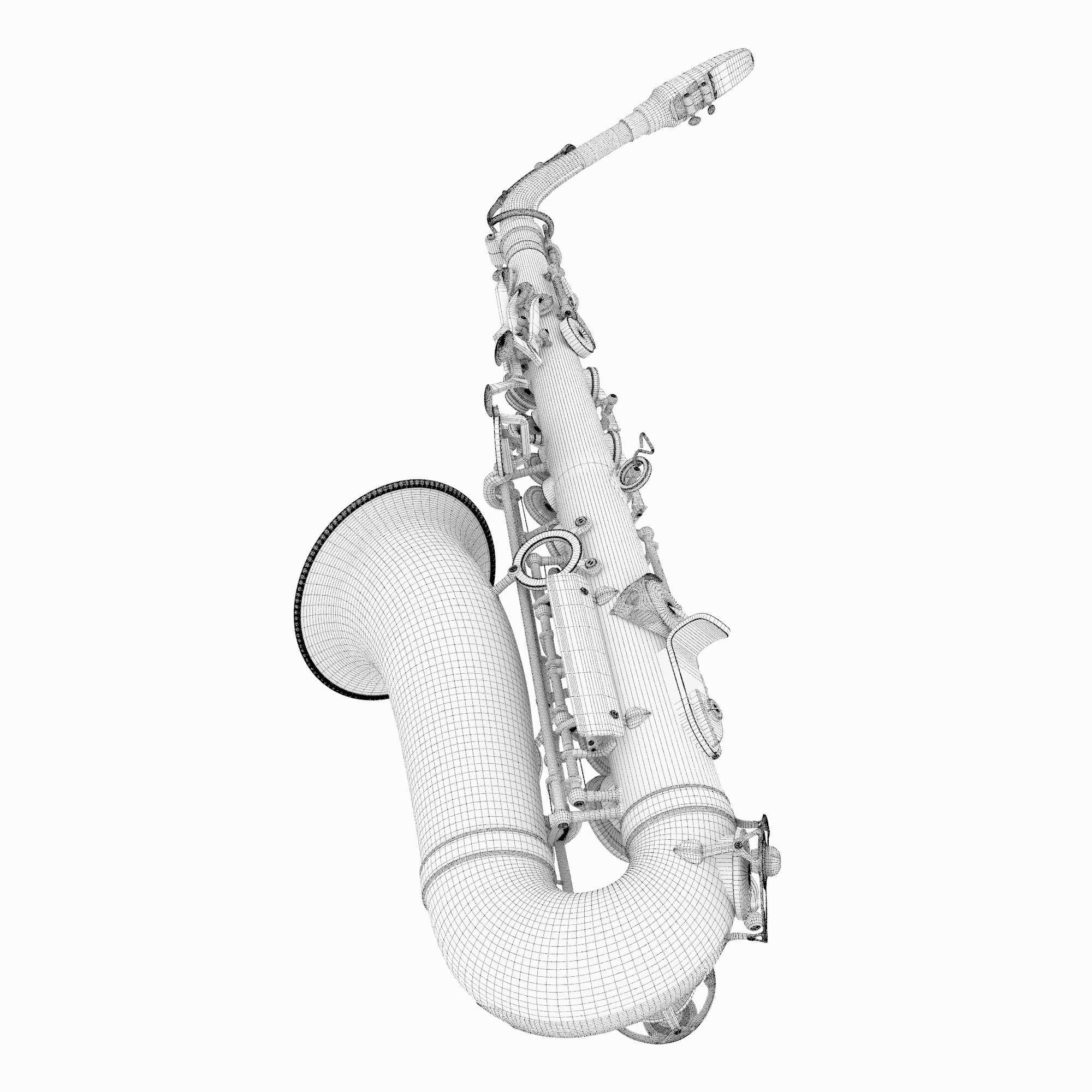 3d saxophone sax model