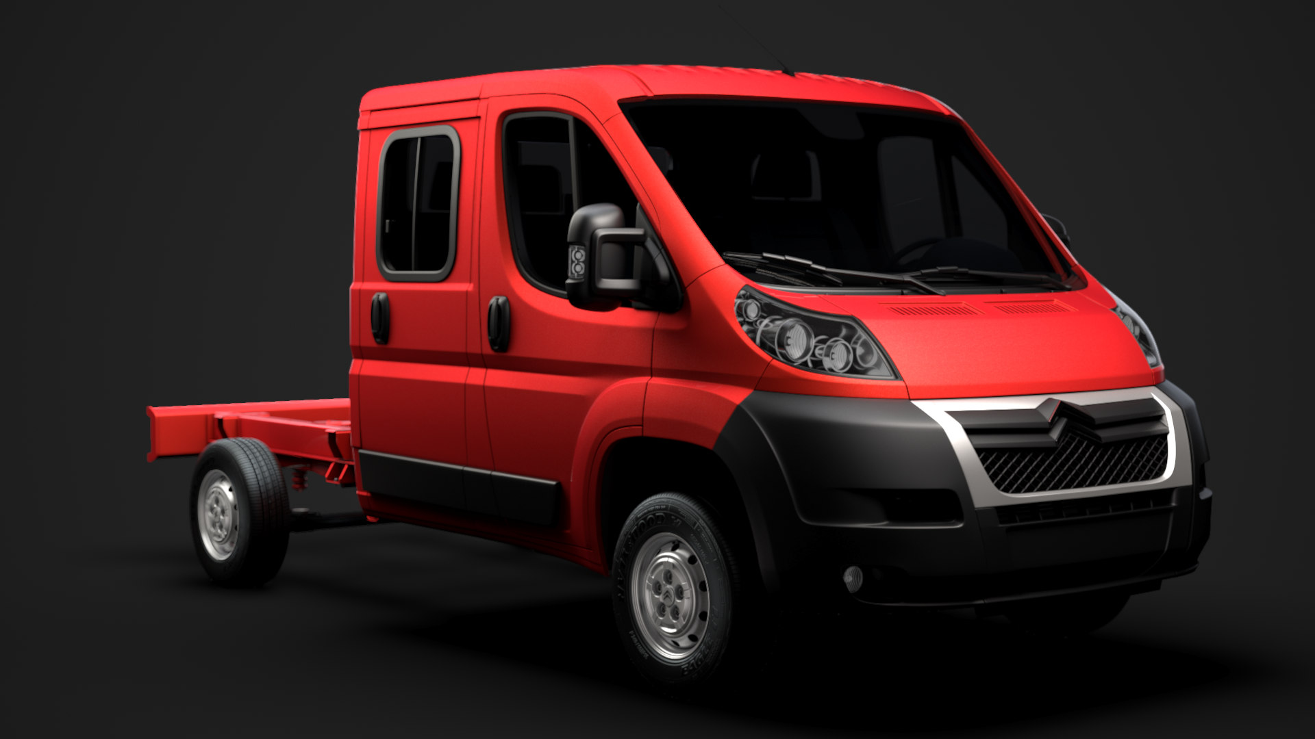 Citroen jumper relay chassis 3D model TurboSquid 1451939