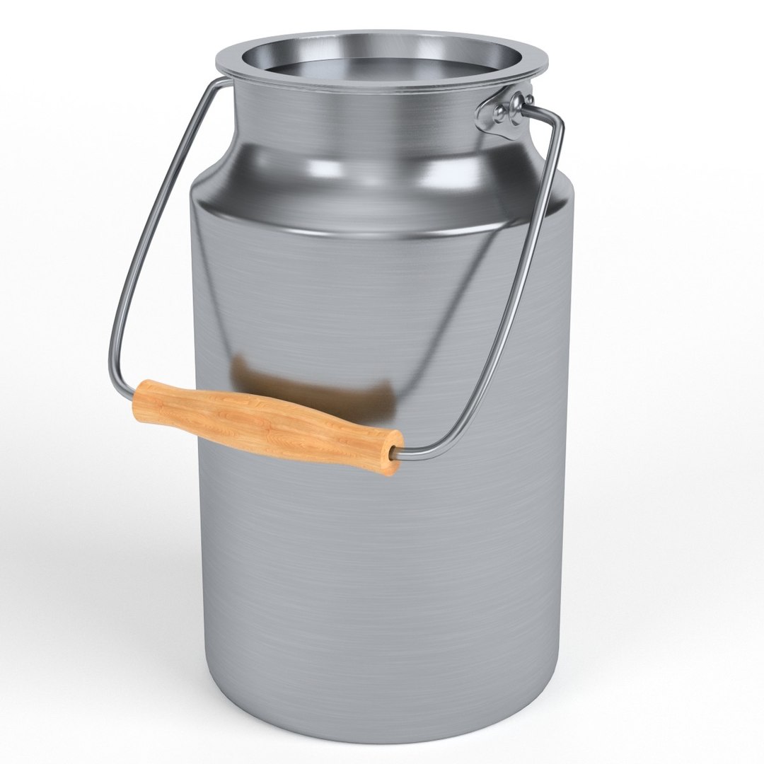 3D stainless steel milk container TurboSquid 1451951