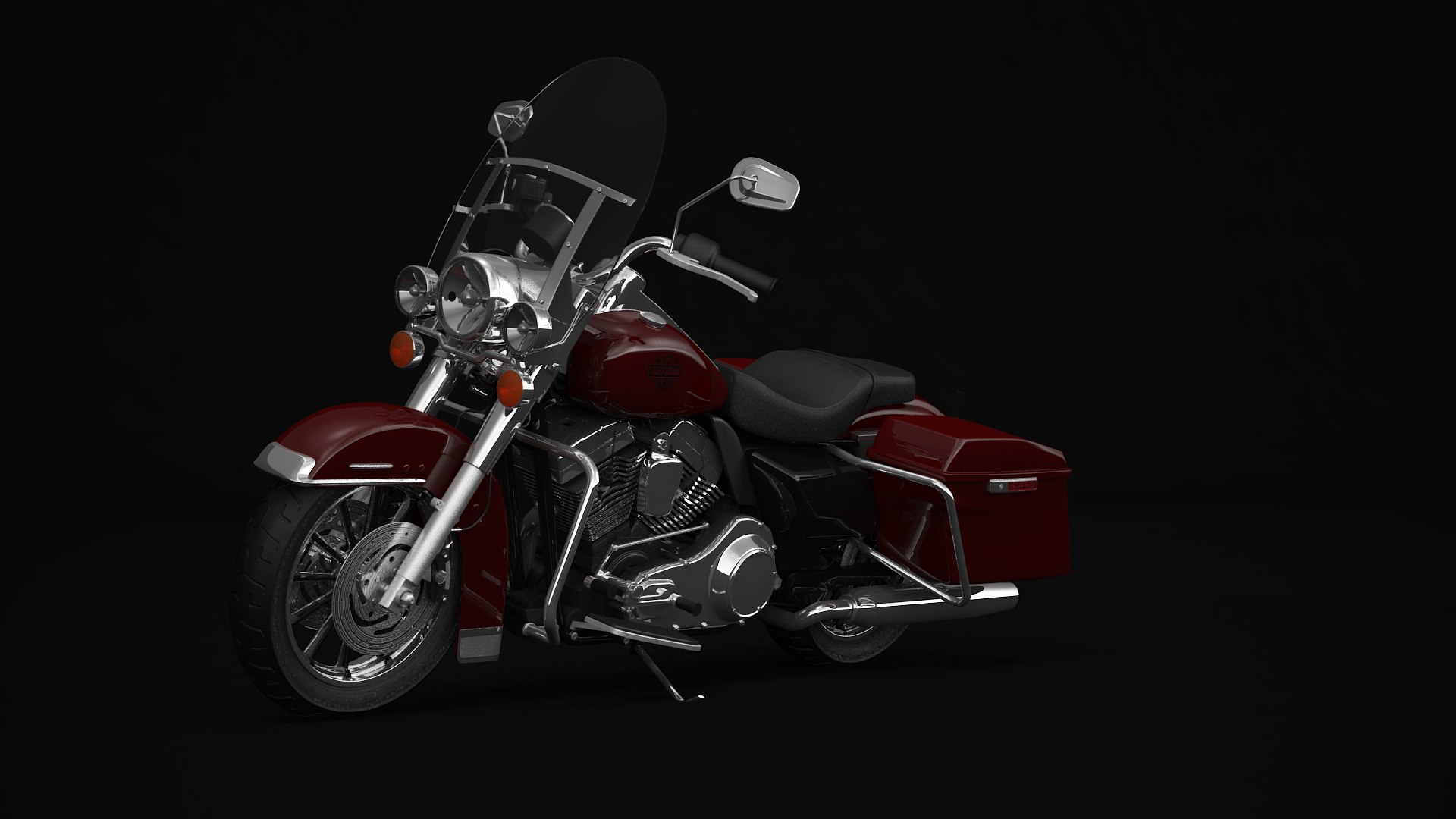 3D harley davidson road king model - TurboSquid 1452050